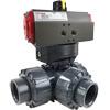 Air Actuated 3 Way PVC Ball Valves - Scotch Yoke Air Actuated 3 Way PVC Ball Valves - Scotch Yoke