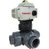 Electric Actuated PVC 3-Way Ball Valves- Positioner Electric Actuated PVC 3-Way Ball Valves- Positioner