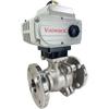Electric Actuated Stainless Flanged Ball Valves - On/Off Electric Actuated Stainless Flanged Ball Valves - On/Off