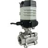 Electric Actuated 3-Piece Stainless Ball Valves - Compact Electric Actuated 3-Piece Stainless Ball Valves - Compact