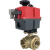 Electric Actuated Brass 3-Way Ball Valves - Multi-Voltage Electric Actuated Brass 3-Way Ball Valves - Multi-Voltage