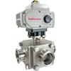 Electric Actuated 3-Way Sanitary Ball Valves- Positioner Electric Actuated 3-Way Sanitary Ball Valves- Positioner