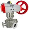 Rack & Pinion/Manual Sanitary 3-Way Ball Valves