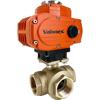 Explosion Proof Electric Actuated Brass 3-Way Ball Valves- Positioner Explosion Proof Electric Actuated Brass 3-Way Ball Valves- Positioner