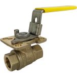3/8" NPT Brass Ball Valve - Direct Mount
