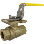 1/2" NPT Brass Ball Valve - Direct Mount