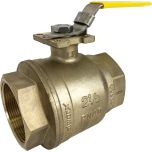 2-1/2" NPT Brass Ball Valve - Direct Mount