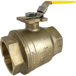 3" NPT Brass Ball Valve - Direct Mount