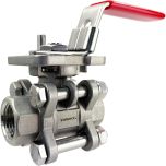 3/8" 3-Piece Stainless Ball Valve - Direct Mount