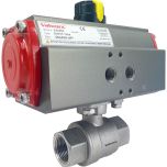3/4" Air Actuated Stainless Ball Valve - Double Acting Scotch Yoke