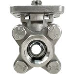 1/4" V-Port Ball Valve - 90&deg