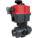 1" Electric Actuated Ball Valve PVC/EPDM, 24-240V