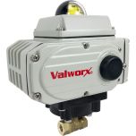 1/4" Electric Actuated Brass Ball Valve 110 VAC