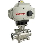 1-1/2" Sanitary Ball Valve, 24 VDC EPS-Positioner, Tri-Clamp