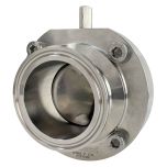 2" Sanitary Butterfly Valve, Tri-Clamp, Bare Stem