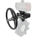 Declutchable Manual Override Gear Operator, 22 x 79mm Shaft