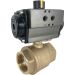2" Air Actuated Brass Ball Valve - Spring Return