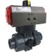 3/4" Air Actuated PVC Ball Valve - Double Acting- Scotch Yoke