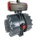 4" Air Actuated PVC Ball Valve - Double Acting- Scotch Yoke