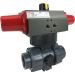 1-1/4" Air Actuated PVC Ball Valve - Spring Return- Scotch Yoke