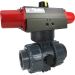 2" Air Actuated PVC Ball Valve - Spring Return- Scotch Yoke