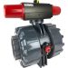 4" Air Actuated PVC Ball Valve - Spring Return- Scotch Yoke