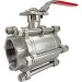 4" 3-Piece Stainless Ball Valve - Direct Mount