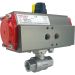 1/2" Air Actuated Stainless Ball Valve - Double Acting Scotch Yoke