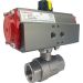 1" Air Actuated Stainless Ball Valve - Double Acting Scotch Yoke
