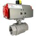 1-1/4" Air Actuated Stainless Ball Valve - Double Acting Scotch Yoke