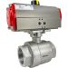 2-1/2" Air Actuated Stainless Ball Valve - Double Acting Scotch Yoke
