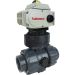 1-1/2" Electric Actuated PVC Ball Valve 110 VAC