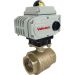 2" Electric Actuated Brass Ball Valve 110 VAC