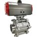 2-1/2" Sanitary Ball Valve, Double Acting Scotch Yoke, Tri-Clamp