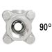 90&deg; 3/4" V-Port