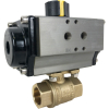 3/4" Air Actuated Brass Ball Valve - Double Acting