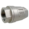 1" Stainless Spring Check Valve, NPT