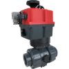 2" Electric Actuated Ball Valve PVC/EPDM, 24-240V