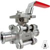 3/4" Sanitary Ball Valve, Direct Mount, Tri-Clamp