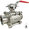 2" Sanitary Ball Valve, Direct Mount, Tri-Clamp