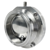 4" Sanitary Butterfly Valve, Tri-Clamp, Bare Stem
