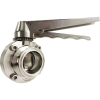 2" Sanitary Butterfly Valve, Tri-Clamp w/ Handle