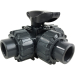 1/2" 3-Way L-port PVC Ball Valve - EPDM/Teflon Seals