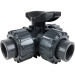 3/4" 3-Way L-port PVC Ball Valve - EPDM/Teflon Seals