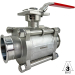 3" Sanitary Ball Valve, Direct Mount, Tri-Clamp