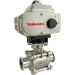 1-1/2" Sanitary Ball Valve, 24 VDC EPS-Positioner, Tri-Clamp