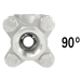 90&deg; 1/2" V-Port