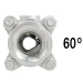 60&deg; 1" V-Port