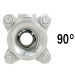 90&deg; 1" V-Port