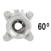 60&deg; 1-1/4" V-Port